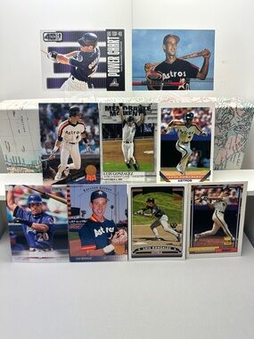 Luis Gonzalez lot of 9 (Diamondbacks, Astros)